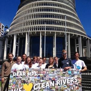 Our crowdsourced, crowdfunded billboard in support of clean rivers