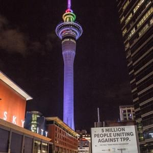 That time we greeted visiting Trade Ministers with this crowdfunded message