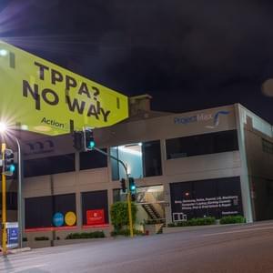That time we greeted visiting Trade Ministers with this crowdfunded message