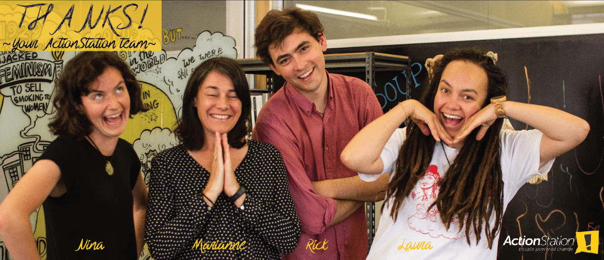 Nina, Marianne, Rick, Laura - your ActionStation team