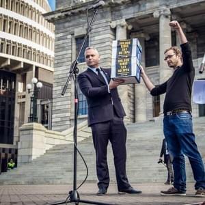 That tine we delivered a petition of 100,000 opposing TPPA